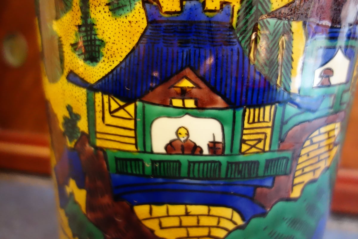 吉田屋山水傘立て | 金澤・東山 九谷焼「宮」goo