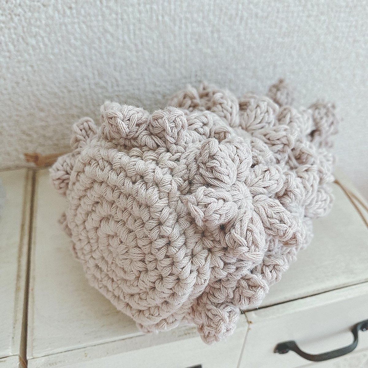 お花モチーフのミニ巾着 ワンカラー | Vintage Rose