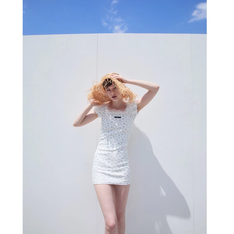 épine label tulle rib onepice(2color) | épine épine label tulle rib onepice(2color) | épine