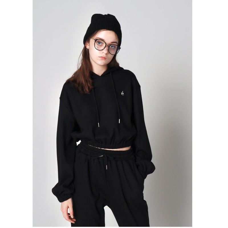é knit hoodie black | épine é knit hoodie black | épine