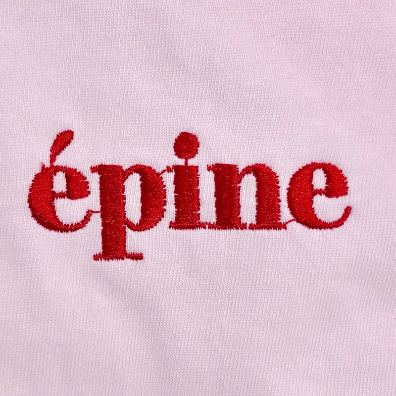 epine embroidery tee pink | épine