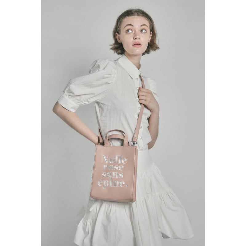 Nulle rose sans épine leather 2way bag（2color） 