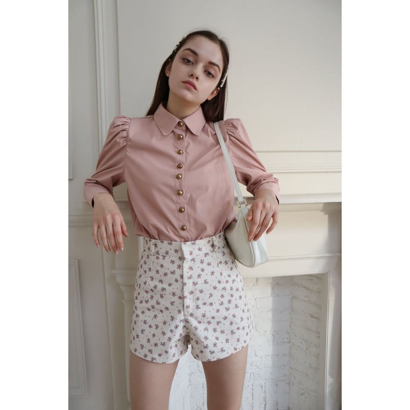 é embroidey flower short pants ivory | épine