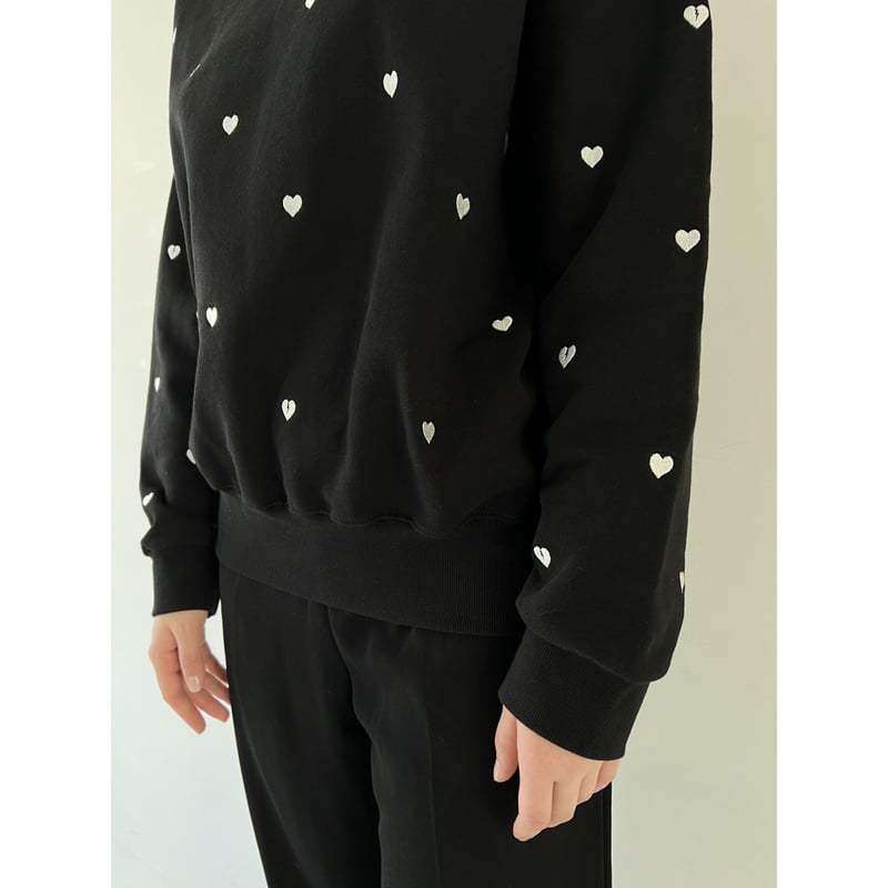 épine Heart \u0026Broken heart sweat black