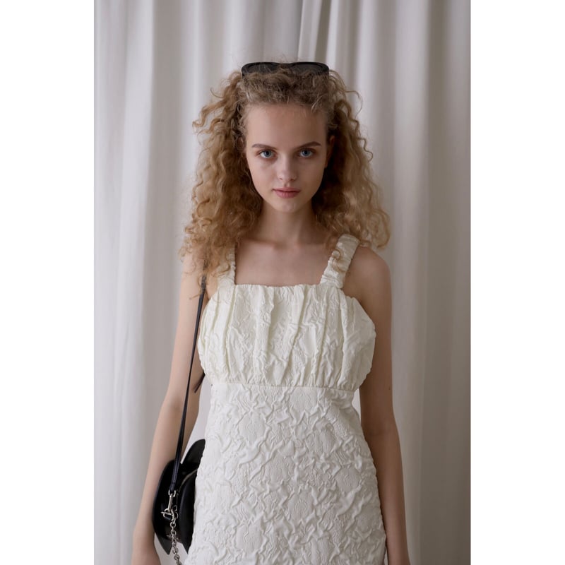 jaguard balloon back ribbon onepiece ivory | épine