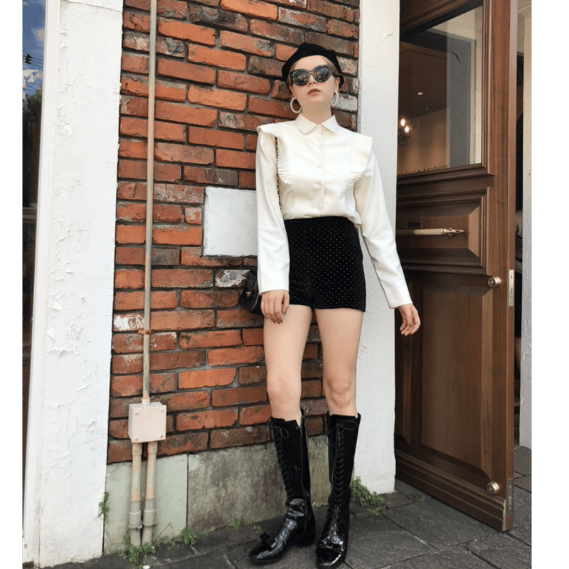 lace up ribbon boots | épine