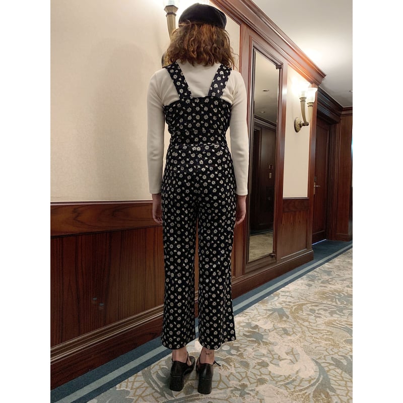 velours flower rompers | épine