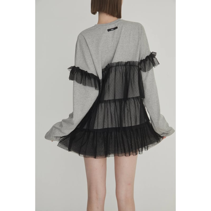 é tulle frill long tee （3color） | épine