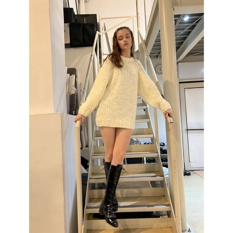 handmade knit ivory