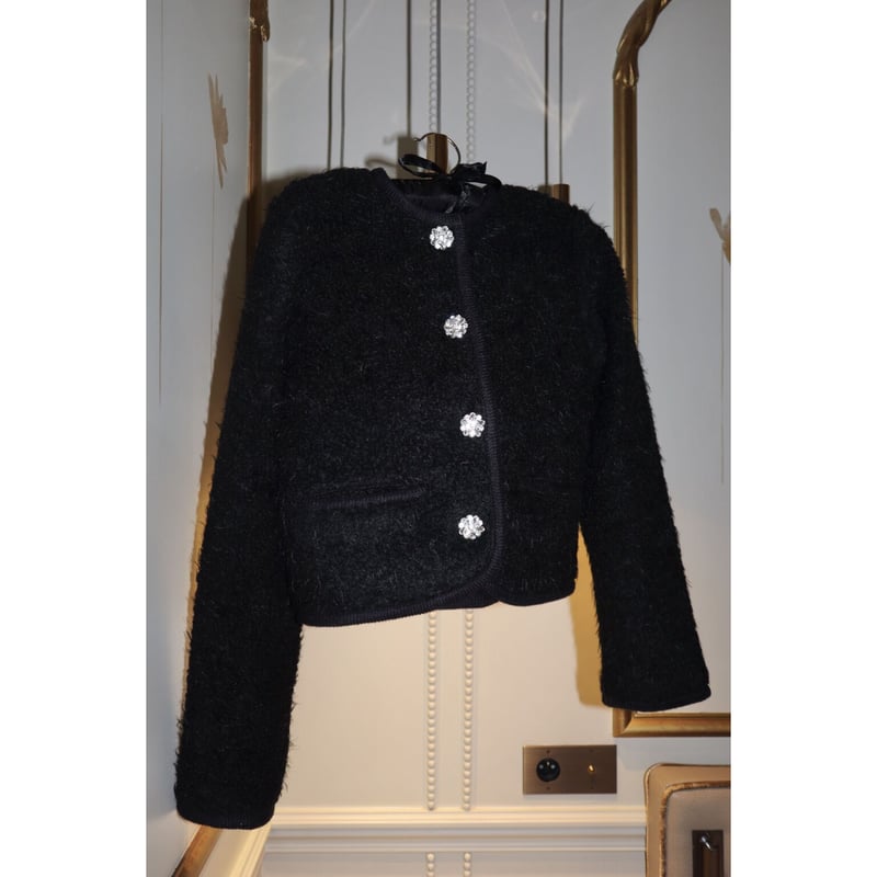 epine bijou fur jacket ＆ skirt (black) bijou fur skirt（2color） | épine