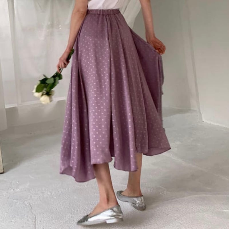 epine Satin Dot Volume Skirt(4color) | épine epine Satin Dot Volume Skirt(4color) | épine