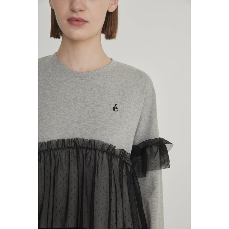 é tulle frill long tee （3color） | épine