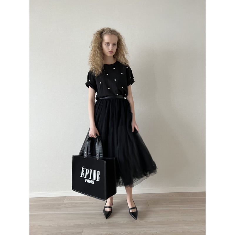 2023SS Ver ÉPINE PARIS piping heart studs bag | 2023SS Ver ÉPINE PARIS piping heart studs bag |