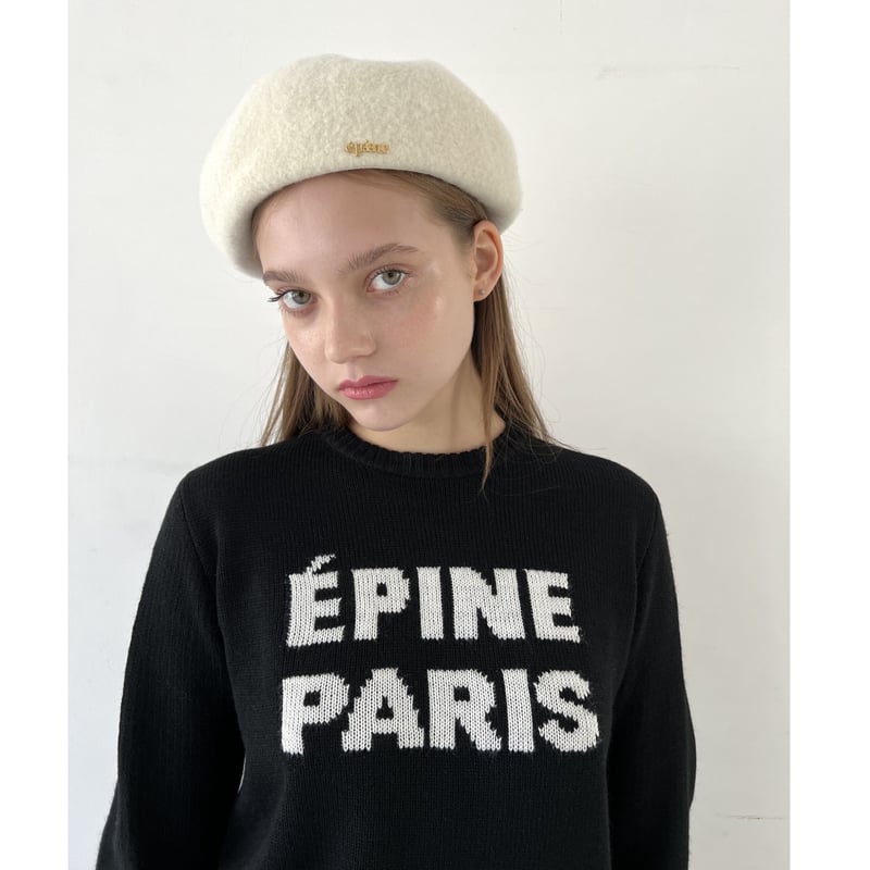 袖丈長袖ÉPINE PARIS knit Black epine エピヌ ニット - ニット/セーター