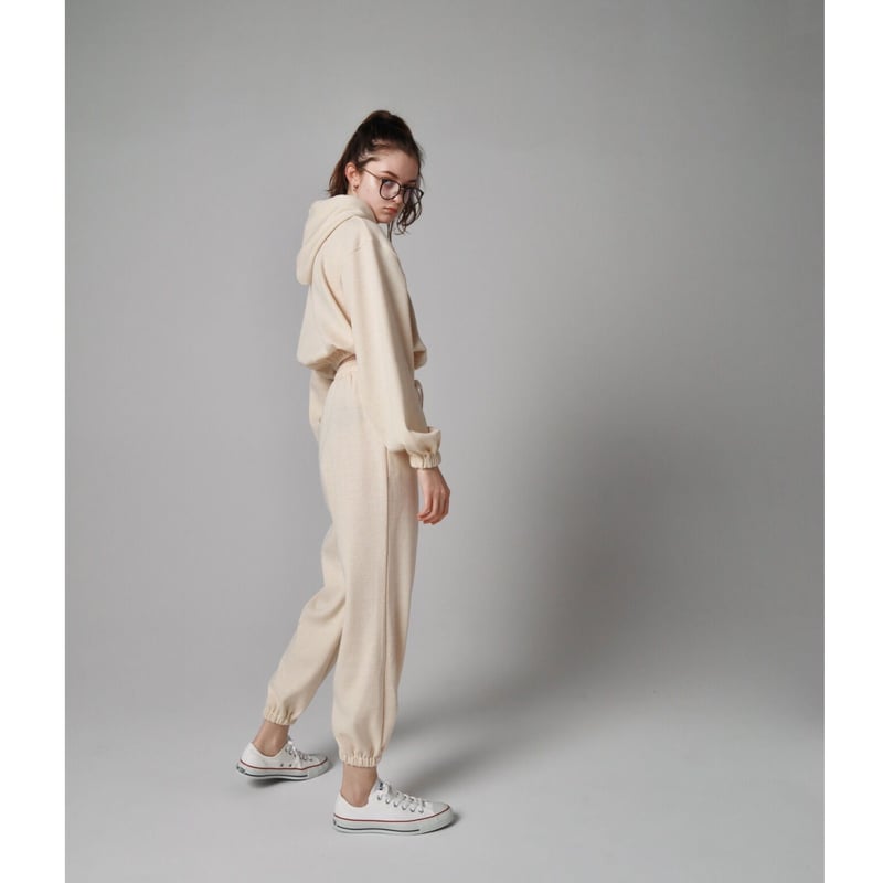 é jersey knit pants ivory | épine