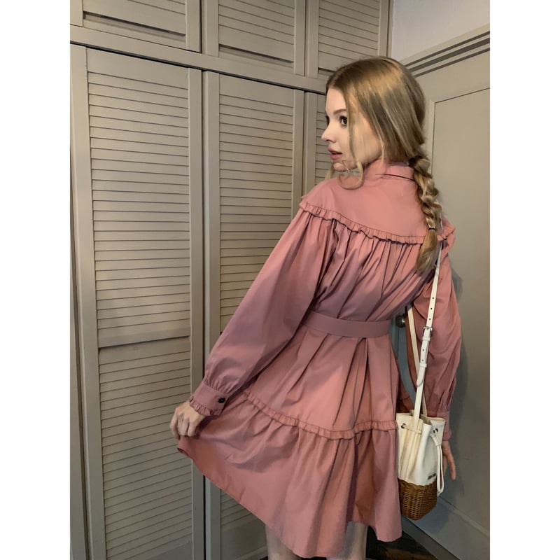 frill 2way tiered one-piece pink | épine