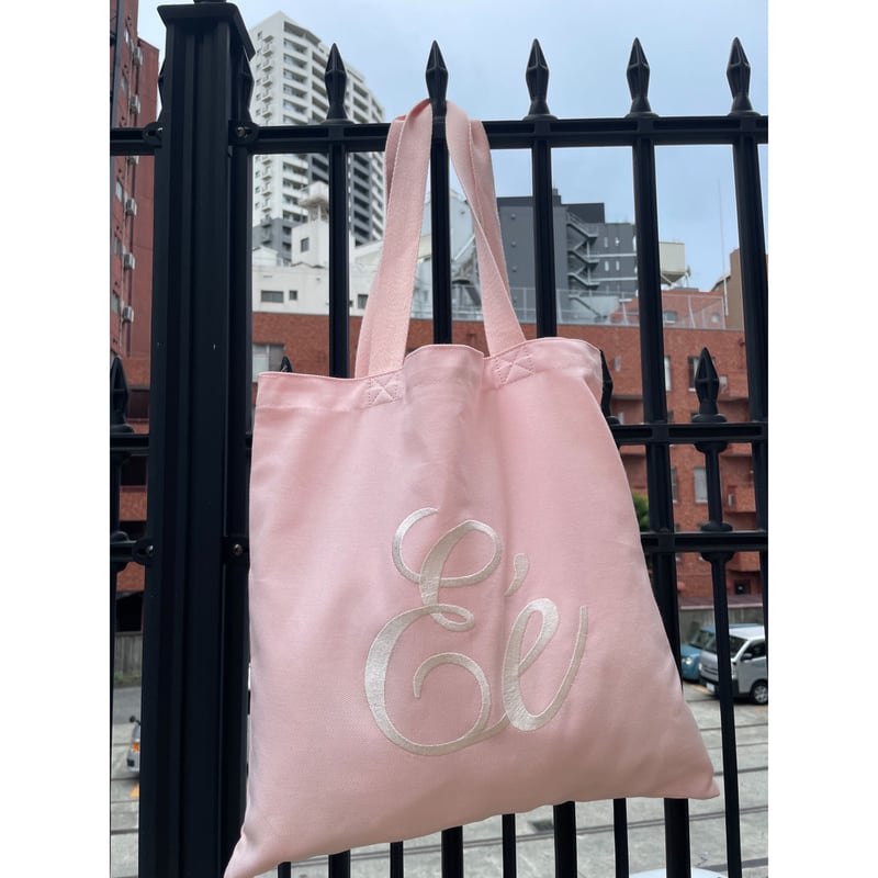 Eé embroidery tote bag pink | épine