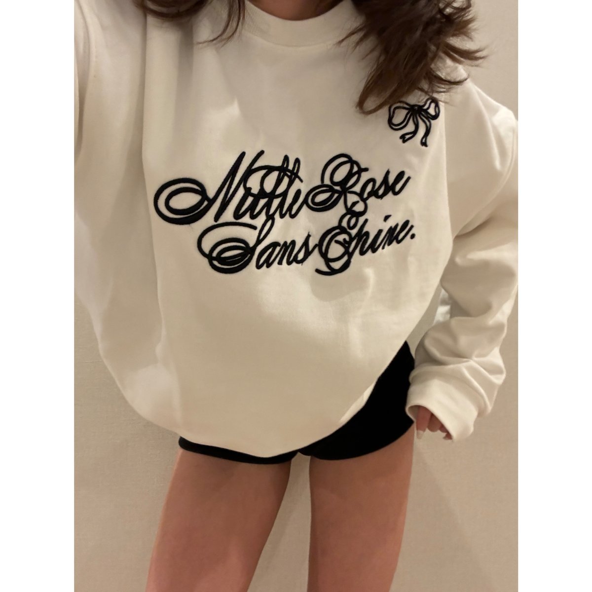 ribbon Nulle rose sans épine sweat エピヌ ribbon Nulle rose sans
