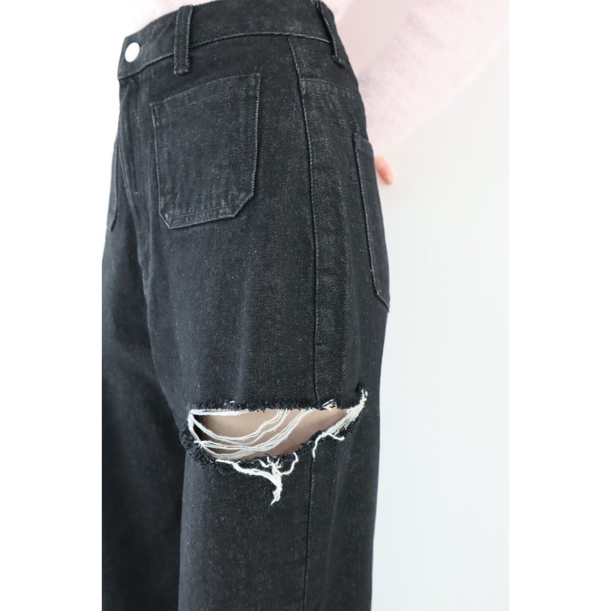 épine ⡠side cut jeans black épine ⡠side cut jeans black