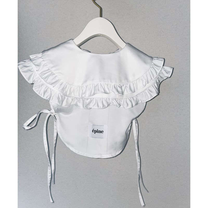 エピヌ épine double ribbon frill blouse epine（エピヌ）の「velours ribbon frill blouse（シャツ