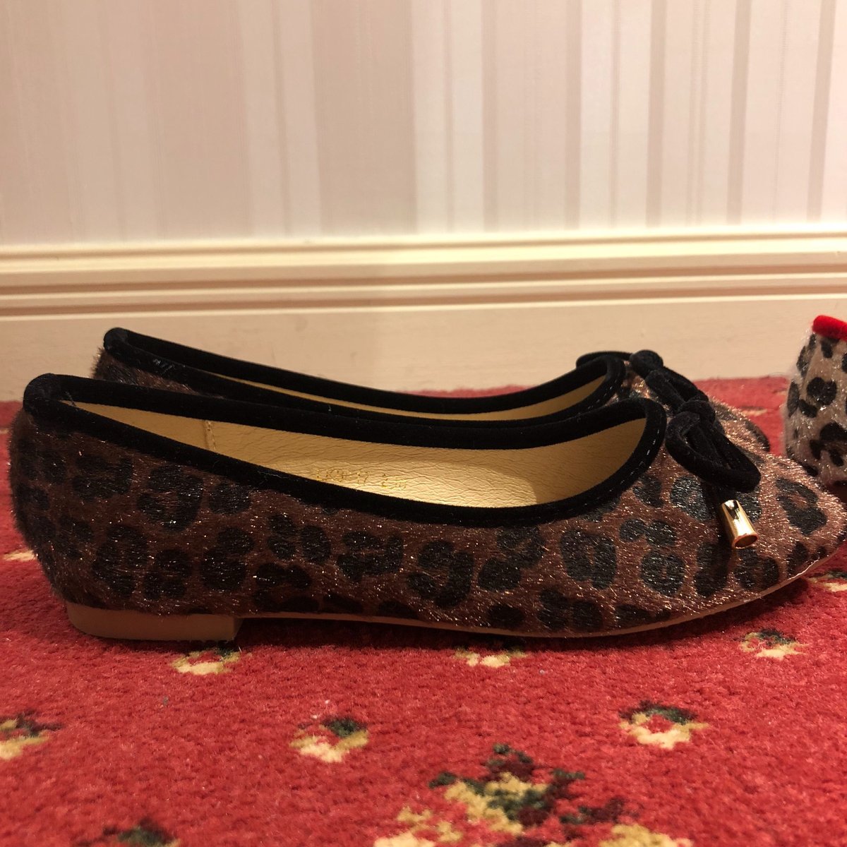 leopard ribbon ballet shoes | épine leopard ribbon ballet shoes | épine