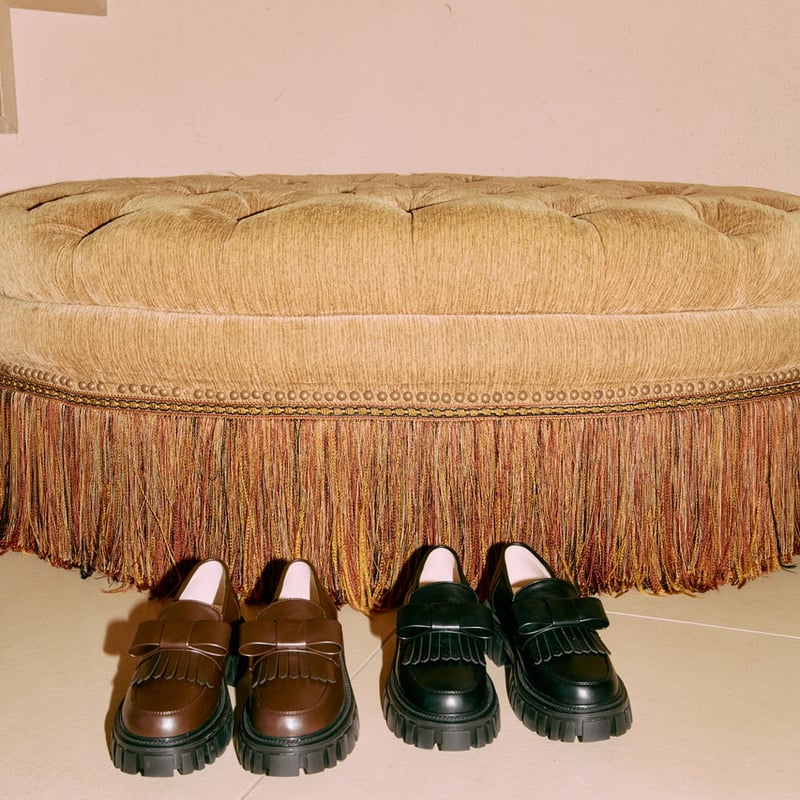 ribbon fringe Loafer (2color) | épine ribbon fringe Loafer (2color) | épine