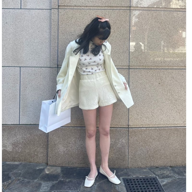 knit lace short pants | épine knit lace short pants | épine