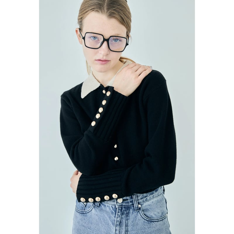冬ギフト セ gold button cardigan | épine トップス