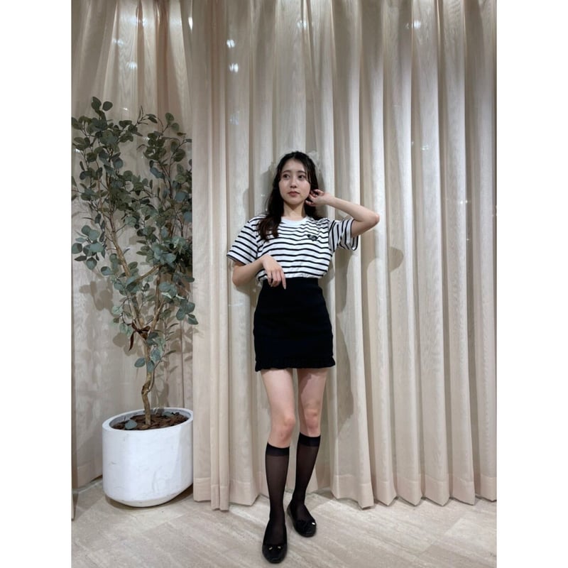 rib tight frill skirt (4color) | épine rib tight frill skirt (4color) | épine