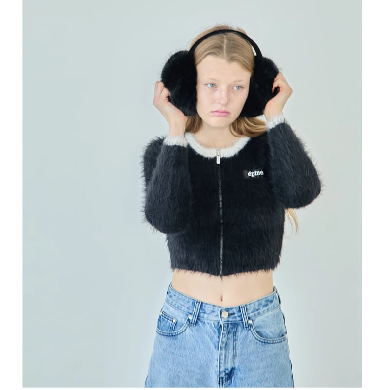 épine label shaggy zip cardigan (3color) | épine épine label shaggy zip cardigan (3color) | épine