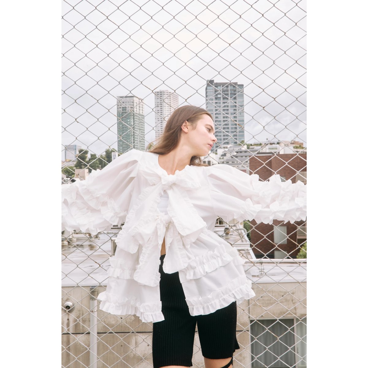 épine double ribbon frill blouse(2color) | épine épine double ribbon frill blouse(2color) | épine