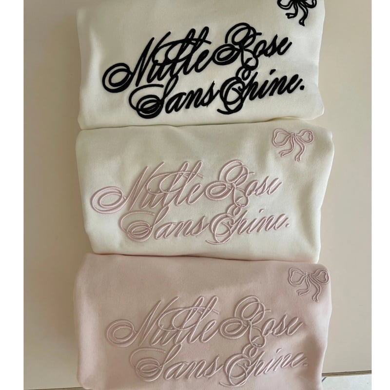 ribbon Nulle rose sans épine sweat (3color) | é ribbon Nulle rose sans épine sweat (3color) | é