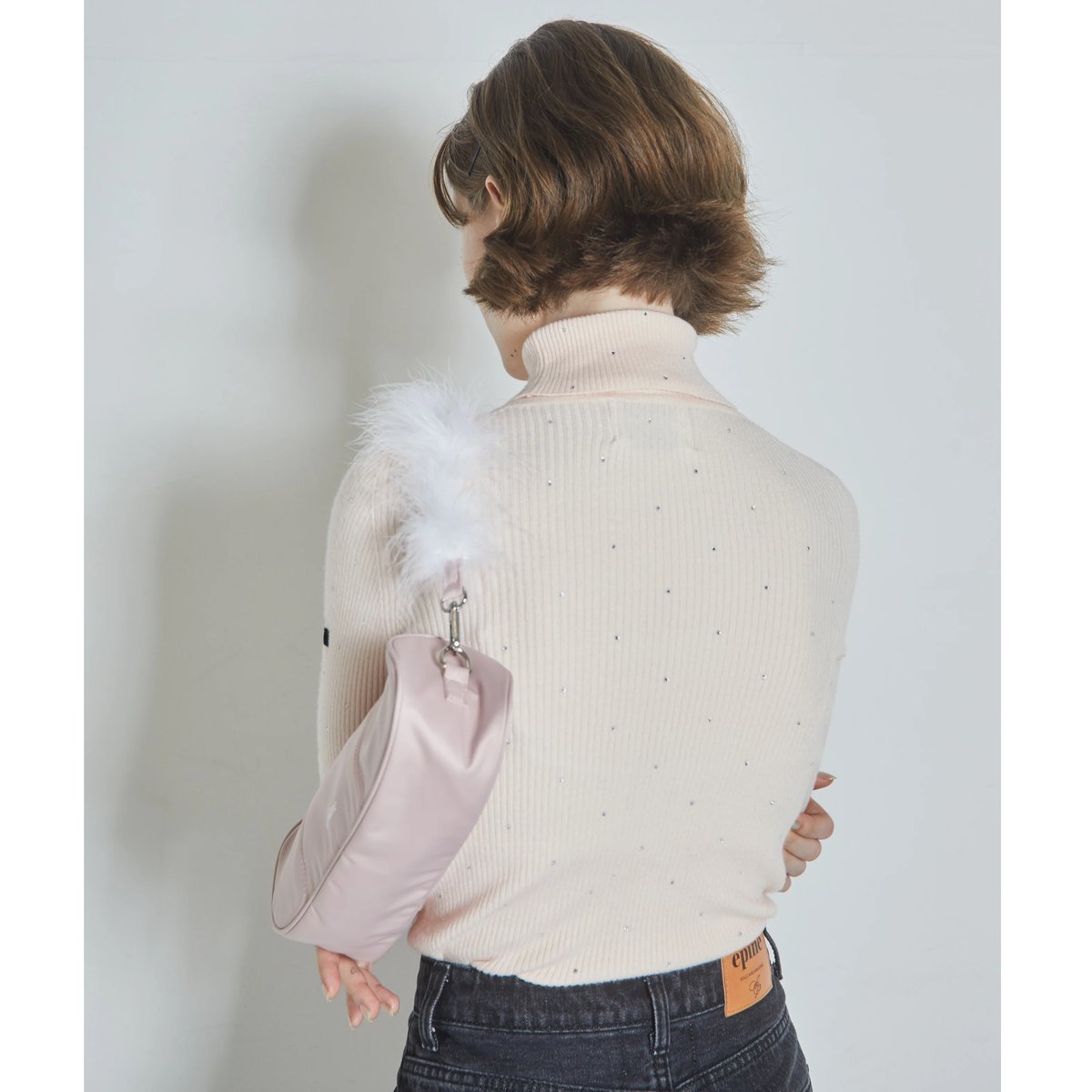 épine feather shoulder satin bag（2color） | épine