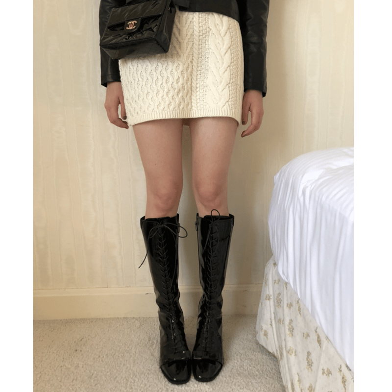 エピヌ lace up ribbon boots lace up ribbon boots | épine