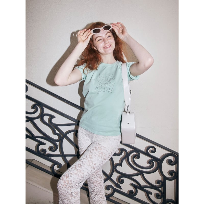 épine - rhinestone Nulle rose sans épine tee rhinestone Nulle rose sans épine tee（3color） |