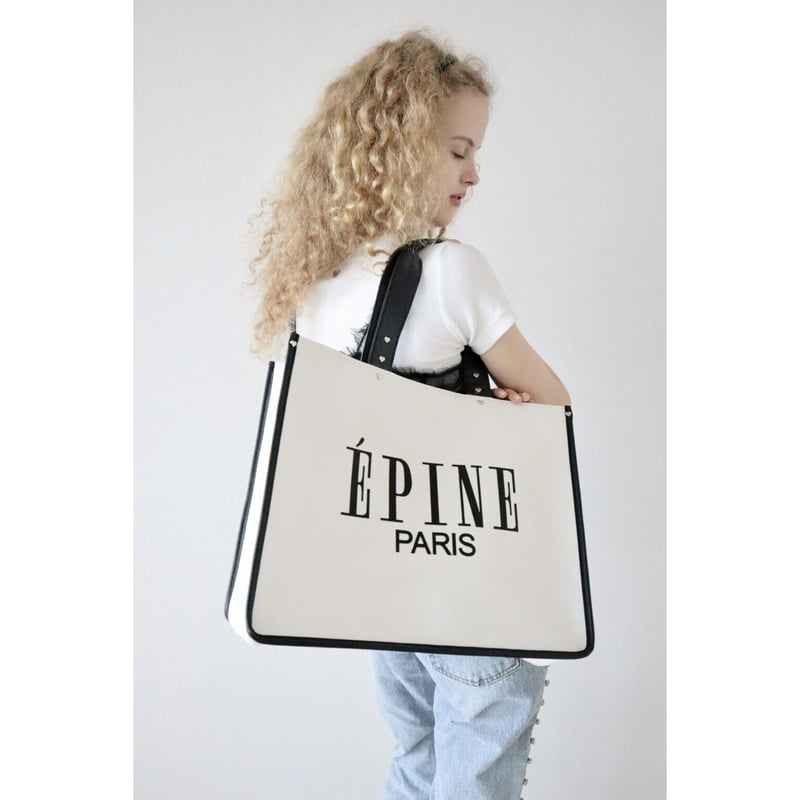 【限定品】ÉPINE PARIS piping heart studs bag