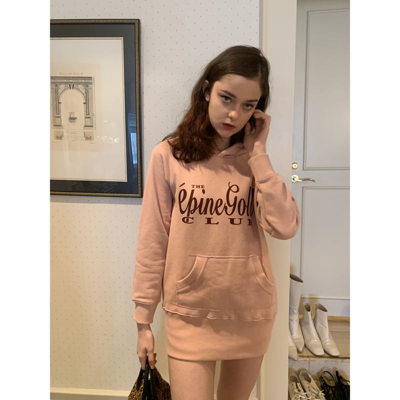 épine gold club hoodie pink beige | épine 