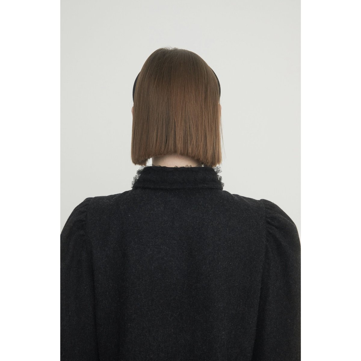 ÉPINE PARIS tulle wool blouse nuance black | épine ÉPINE PARIS tulle wool blouse nuance black | épine