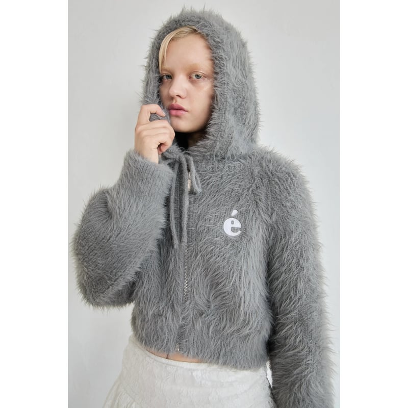 é shaggy knit zipper hoodie (3color) | épine é shaggy knit zipper hoodie (3color) | épine