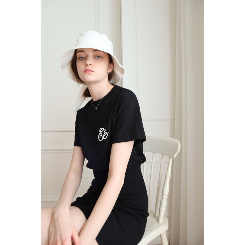 Eé tee rib tight onepiece black | épine Eé tee rib tight onepiece black | épine
