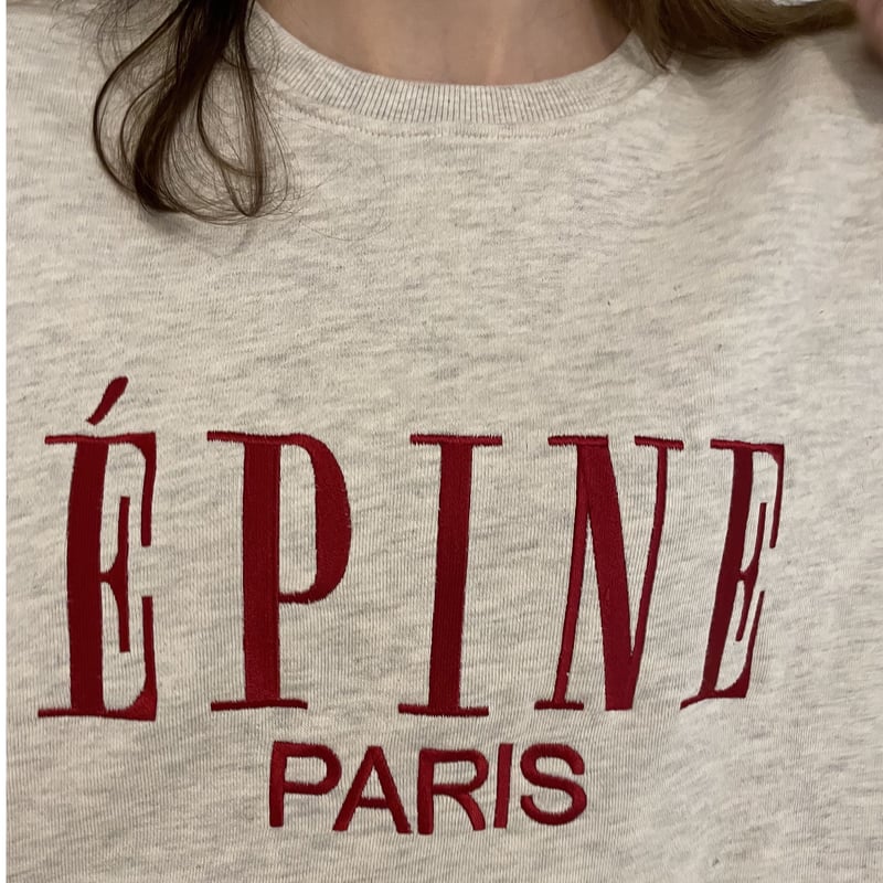 ÉPINE PARIS big sweat gray×red | épine