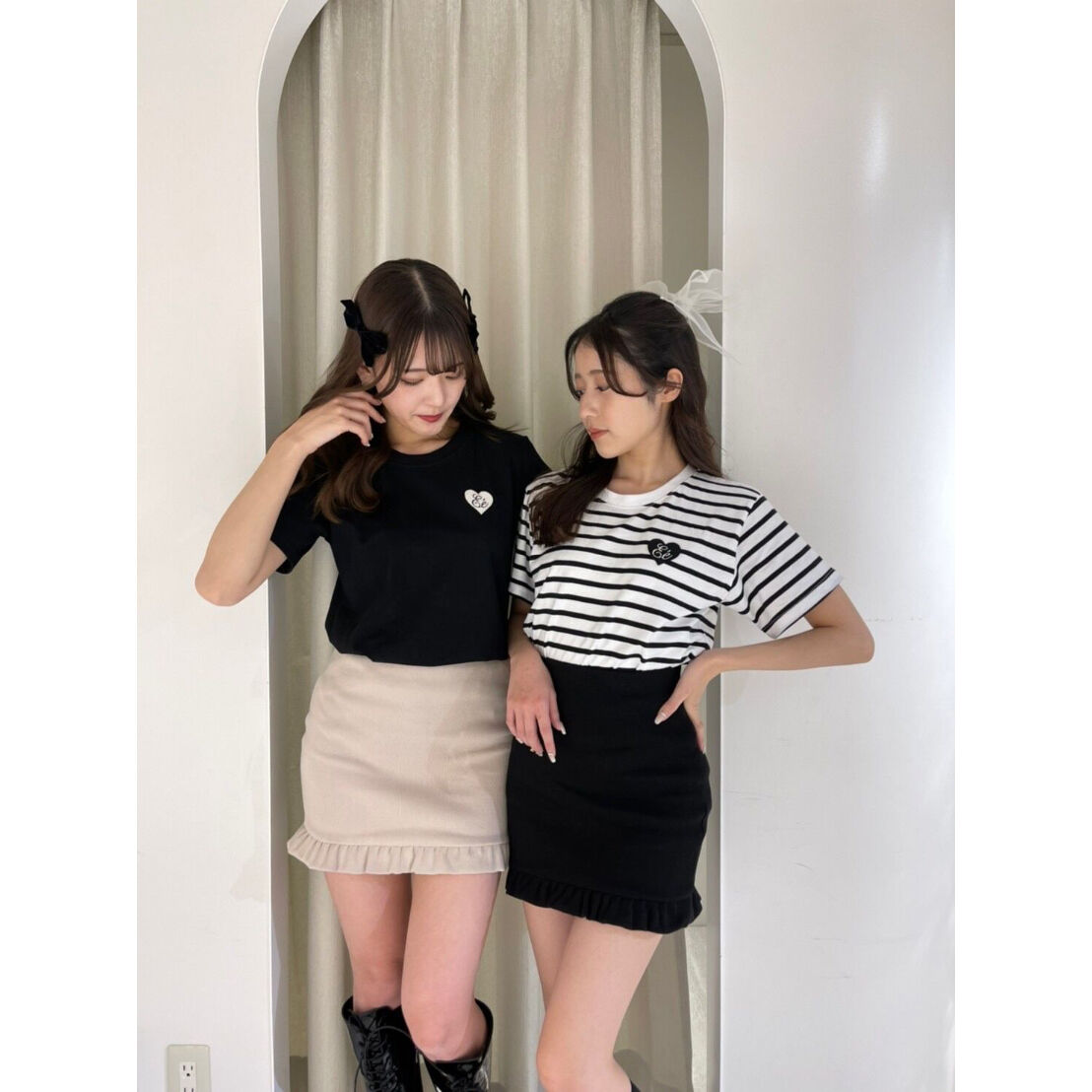 rib tight frill skirt （4color） | épine