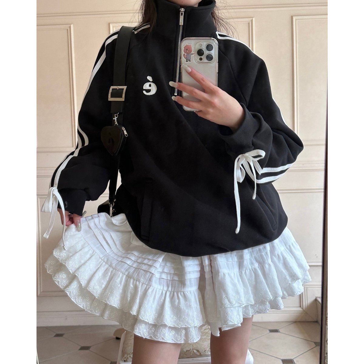 épine lace cotton panier Black 黒 エピヌ パニエ