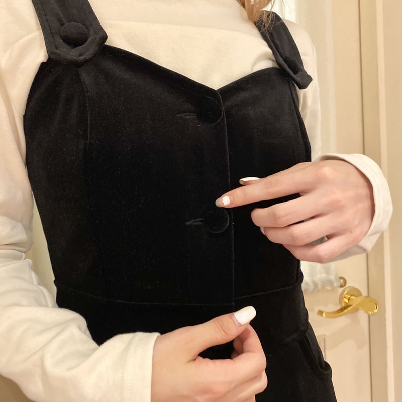 velours rompers black | épine