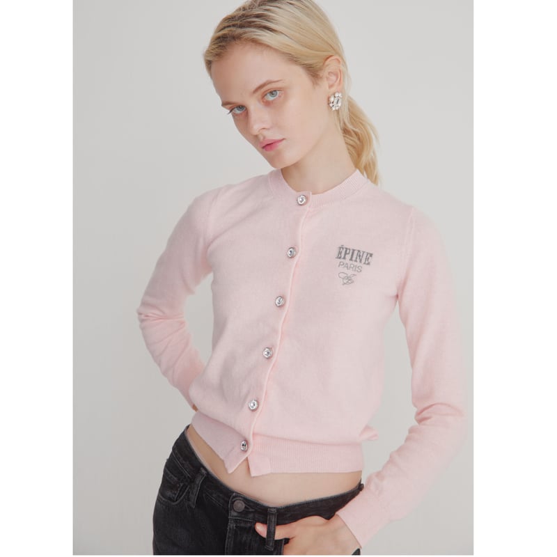 ÉPINE PARIS bijou cardigan baby pink | épine