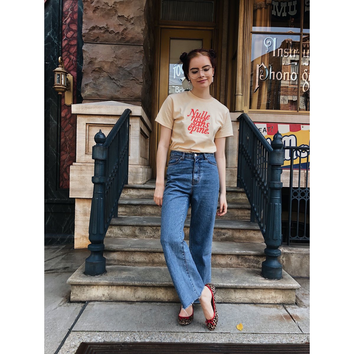 high waist light blue denim | épine