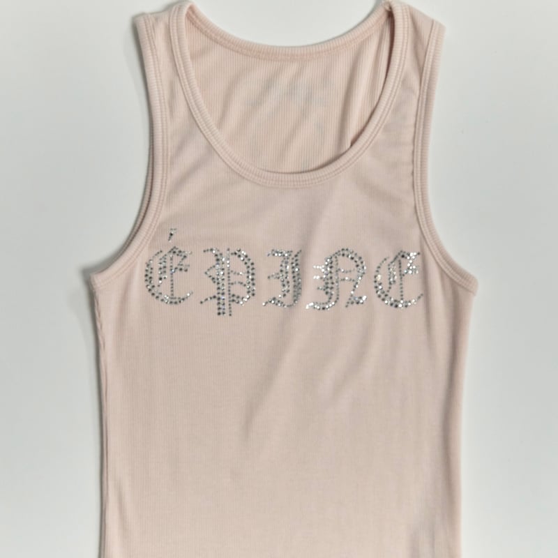 ÉPINE rhinestone rib tank top(2color) | épine ÉPINE rhinestone rib tank top(2color) | épine