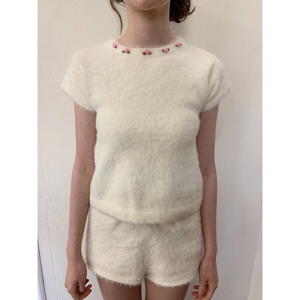 Attisetion mohair knit 半袖ニット Attisetion mohair knit 半袖ニット
