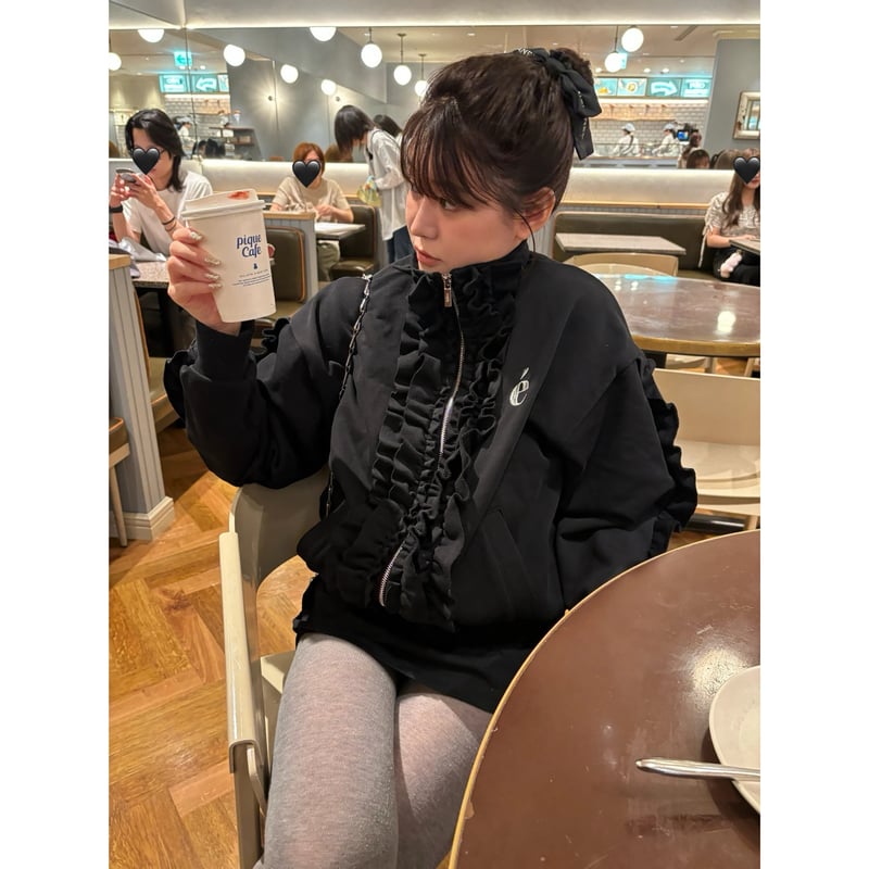 é frill zip sweat blouson(3color) | épine é frill zip sweat blouson(3color) | épine