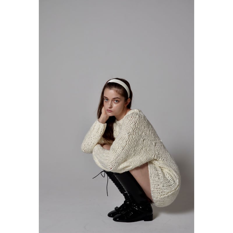handmade knit ivory | épine